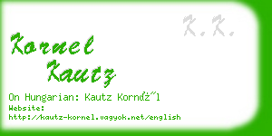 kornel kautz business card